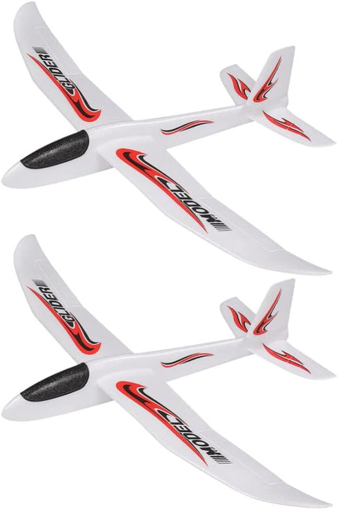 Hand Throwing Plane, Foam Glider Airplane Toy, 39 Inch Catapult Flying Plane Model for Outdoor Sports, 2PCS Birthday