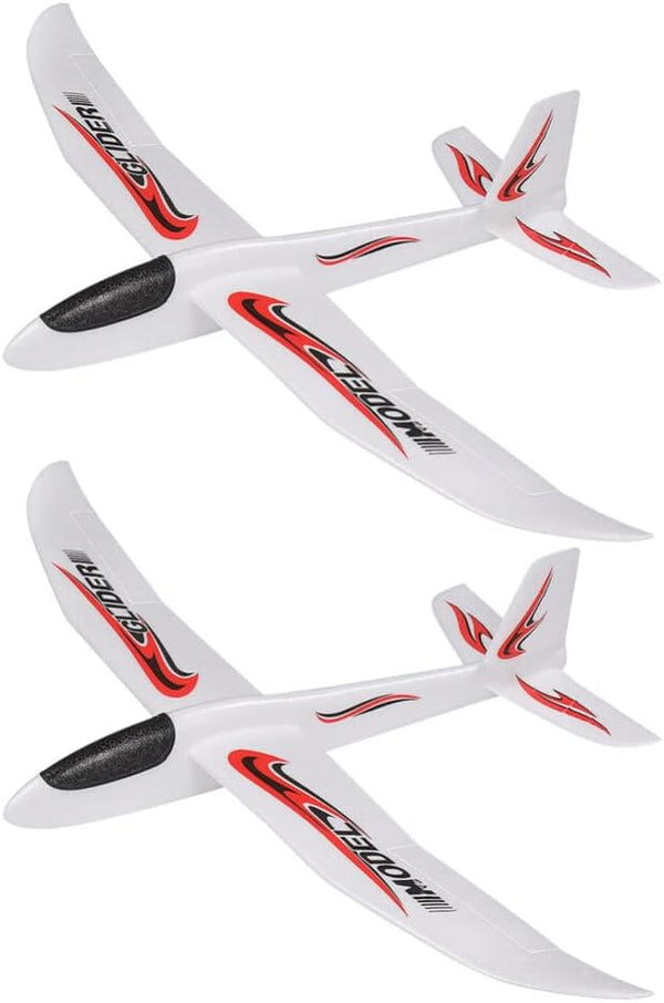 Hand Throwing Plane, Foam Glider Airplane Toy, 39 Inch Catapult Flying Plane Model for Outdoor Sports, 2PCS Birthday