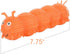 Set 6, 6 ArtCreativity Puffer Caterpillars, of Squeeze Toys for Children in Bright Colors, Kids Stress Relief Toys