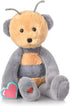 Recordable Stuffed Animals, 20 sec Heart Voice Recorder for Ultrasounds, Perfect Gender Reveal Honey Bear