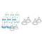 MAM 9 oz. Easy Start Matte Deco Bottle 6 Pack with Slow Flow