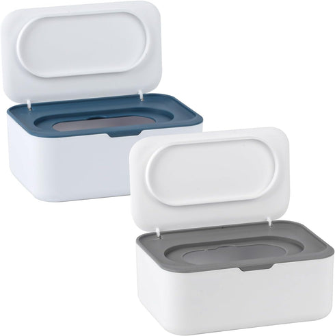 QBXMY7 2Pcs Baby Wipes Dispenser, Wipe Holder for Baby & Adult, Keeps Wet