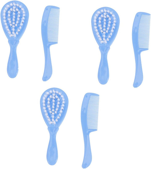 HANABASS Baby Head Cleaning Brush Set 6-Piece Children Bathing Comb Kit and