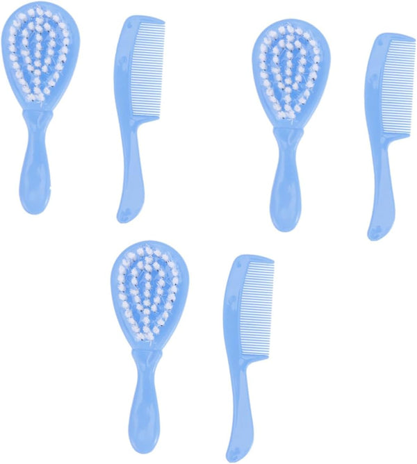 HANABASS Baby Head Cleaning Brush Set 6-Piece Children Bathing Comb Kit and