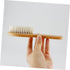 Set Gentle Wooden Hair Brush and Comb for Infants - Natural Wool Bristles