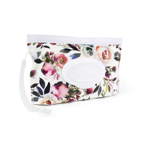 30 (Pack 2) Itzy Ritzy Travel Wipes Case - Reusable Wipe Pouch Take & Travel Pouch Holds Up to Wet Wipes, Includes