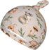 Qiankang Sets Cartoon Animals Newborn Swaddling Blanket Beanie Hat Soft Baby Receiving Funny Animal Blanket Soft
