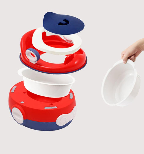 CORIYA 2 1 in Portable Toddler Toilet Potty Training Seat with Step Stool Potty Chair for Kids Baby Boys Girls Non-slip