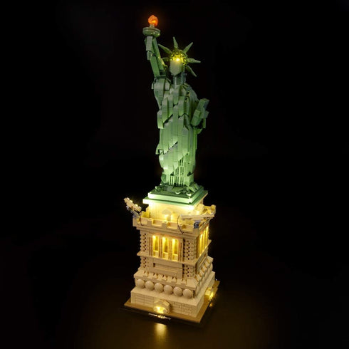 BRIKSMAX Led Lighting Kit for Architecture Statue of Liberty - Compatible with Lego 21042 Building Blocks