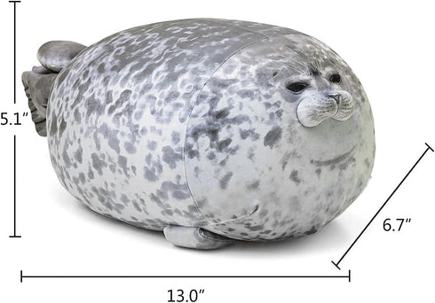 AOLIGE Chubby Blob Seal Pillow, Soft Stuffed Cotton Plush Animal Toy for Kids (Small)
