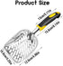 Sand,Summer Beach Shovel,Sand Toy, Metal Sand Shovels for Shell Collecting, Shark Tooth Sifter Toys for Beach (yellow)