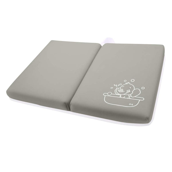 Bath Knee Pad - Extra Thick 1.5inch Non-Slip Rubber Kneeling Pad for Baby Bathtime, Gray