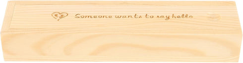 PRETYZOOM Lidded Pregnancy Test Keepsake Box Elegant Wooden Organizer for Announcement Unique