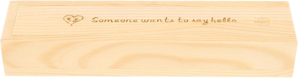 PRETYZOOM Lidded Pregnancy Test Keepsake Box Elegant Wooden Organizer for Announcement Unique