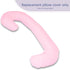 The Daisy Bee New Microfiber Zippered Replacement Maternity Body Pillow Cover (Pink)