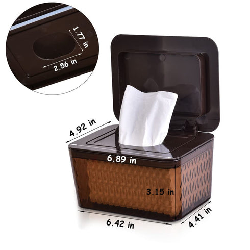 Umtiti (2BN+2Panda) Wipes Dispenser & Pouch/Tissue Bag, Wipes/Tissue Case with Moisture Seal Secure Lid, Non-Slip
