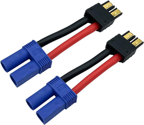 2 Pairs RC LiPo Battery Connector Adapter for Lipo Battery Plug to EC5 Male Female on ESC Charge