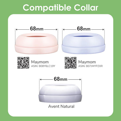 Maymom Dome Caps Compatible with Avent Natural PP Bottles or Natural Glass Bottles, Not for Classic Dome