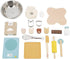 Set 19 3 J06618 Janod - My Bakery - Pretend Play Kitchen and Dolls Tea Toy - Wooden and Felt Pieces Included