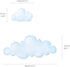 DECOWALL DS9-1702 Clouds Kids Wall Decals, Peel and Stick Removable Wall Stickers for Kids Nursery Bedroom Living Room