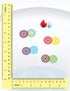 Color Change Bullseye Toilet Target Stickers with Applicator Tool for Potty Training & Toilet Training. Color Changing