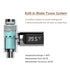BEAHING 5~85C 360 Digital Shower Thermometer with Rotating LED Water Meter, Shower Water Thermometer for Elderly