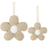 NEHET Baby Daisy Pacifier Holder,Light and Soft Dummy Holder Handmade 2 Pack, Decor