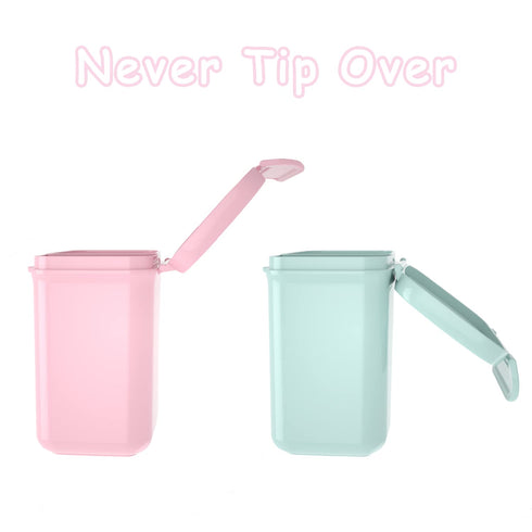 Formula Dispenser with Scoop for Milk Powder, Baby Food Storage and Snack Cup for Travel, Pink (0.92 LB Capacity)
