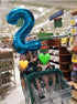 2 Number Balloon Blue Big Number Balloons 40 Inch Kit for Happy Birthday Party Decorations