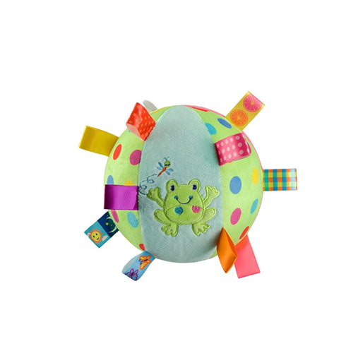 Inchant Baby Balls Soft Plush Rattle Comforter Toy for Kids, Infant Early Educational Plush Tag Baby Ball