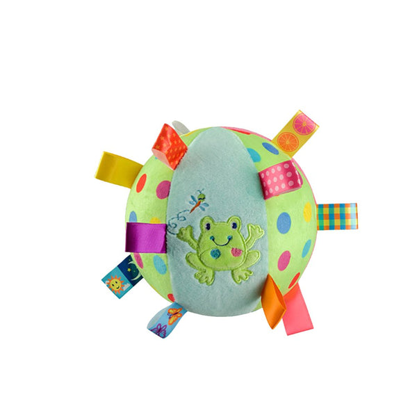 Inchant Baby Balls Soft Plush Rattle Comforter Toy for Kids, Infant Early Educational Plush Tag Baby Ball