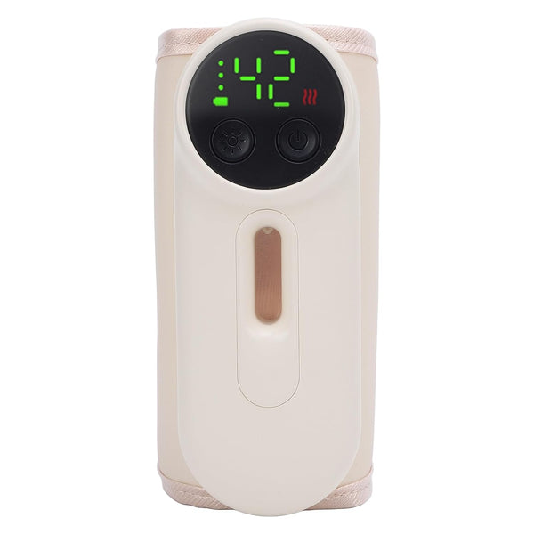 CUIFATI Portable Milk Bottle Warmer, Milk Bottle Warmer Fast Heating Temperature Display