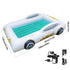 KINMAC Inflatable Toddler Travel Bed- Portable Travel Toddler Air Bed for Kids Camping Air Mattress Racecar Toddler Bed