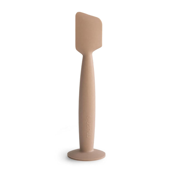 mushie Diaper Cream Applicator Soft Silicone with Suction Base (Natural)