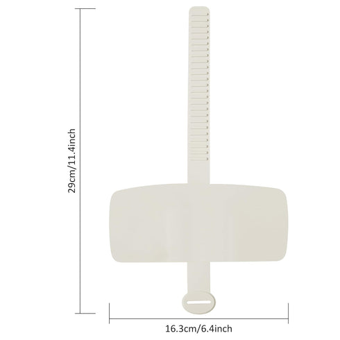 Doytn (1, 11.4x6.3inch) Toilet Pee Splash Guard Urine Deflector Blocks Leaks Center Strap with Built-in O-Ring |