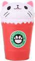 Anboor 5.3" Soft Squishys Food Toy - Kawaii Cat Coffee Cup for Kids and Adults, Collection Stress Relief Toy