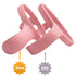Set 6 (6 Easy Grip Bottle Handles Compatible with Comotomo Feeding Baby Bottle, of Pink)
