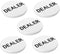 2-Inch Dealer Button - Set of 5 Professional Casino Poker Game Dealer Pucks for Texas Hold‘em and Tournaments