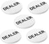 2-Inch Dealer Button - Set of 5 Professional Casino Poker Game Dealer Pucks for Texas Hold‘em and Tournaments