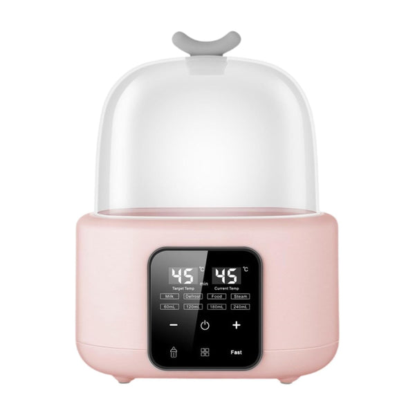 MotiveTech Bottle Warmer with LCD Display for Milk Preparation at Home, Pink