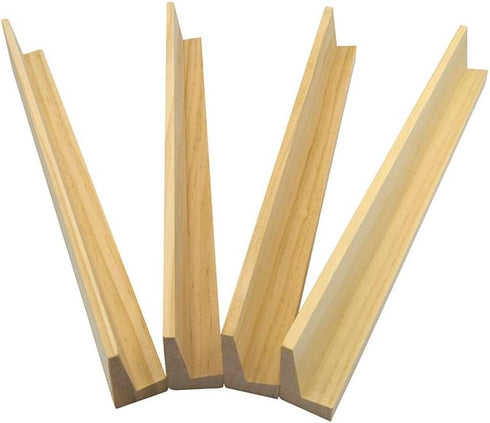 Set 4,Wood Yuanhe Wooden Domino Trays of Domino Racks, Domino Holders for Domino Tiles, Mexican Train, Mahjong, Chicken