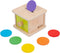 Adena Montessori Coin Box, Yellow-Green Door Baby Toys for 6-12 Months 1-2 Years Old Toddlers