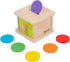 Adena Montessori Coin Box, Yellow-Green Door Baby Toys for 6-12 Months 1-2 Years Old Toddlers