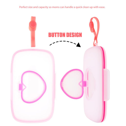 Healifty Baby Wipes Dispenser Box Portable Wet Tissue Pouch Case with Belt Clip for on The Go Lightweight Travel Wipe