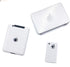 3 Pack Mini Dollhouse Laptop, Tablet, and Smartphone Accessories for 1/6 1/12 Miniatures, Silver