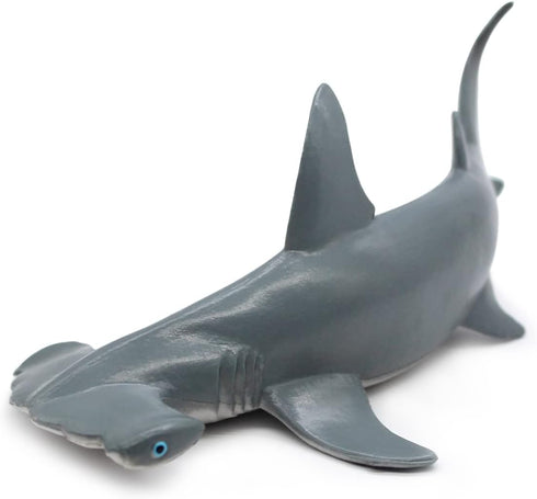 Solid Sea Animals Educational Toys - Simulation Ocean Shark Sea Creature Toy for Kids and Toddlers (Hammerhead Shark)
