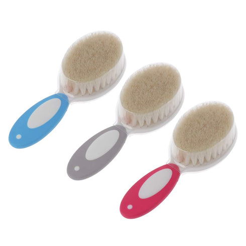 Uitndvyte Wool Soft Baby Brush Handle Brush Comb Infant Comb For Head For