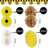 33 Pieces Sunflower Party Supplies, Happy Birthday Banner, Big Cake Topper, Yellow Sunflower Cupcake Topper, Garland