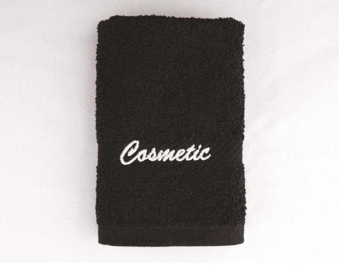 Rifz Textiles Rifz GCT-121212512 Cosmetic 100 Percentage Cotton Washcloth Towel Set, Black - Pack