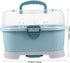 NUOBESTY Baby Bottle Drying Rack with Cover Portable Nursing Bottle Storage Box Baby Bottle Holder Dinnerware Organizer